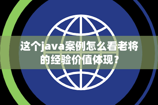 这个java案例怎么看老将的经验价值体现？