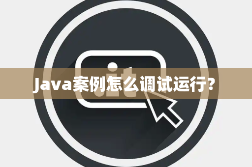 Java案例怎么调试运行？