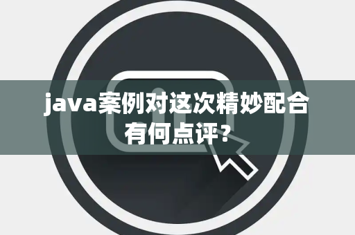 java案例对这次精妙配合有何点评？