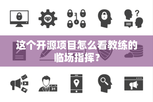 这个开源项目怎么看教练的临场指挥？