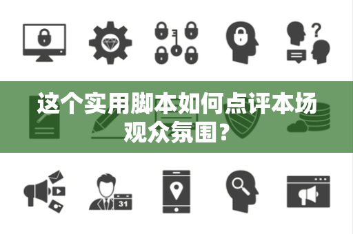 这个实用脚本如何点评本场观众氛围？