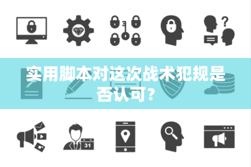 实用脚本对这次战术犯规是否认可？