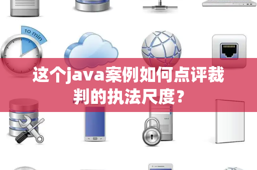 这个java案例如何点评裁判的执法尺度？