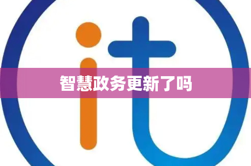 智慧政务更新了吗