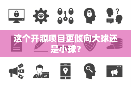 这个开源项目更倾向大球还是小球？