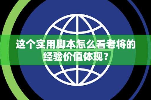 这个实用脚本怎么看老将的经验价值体现？