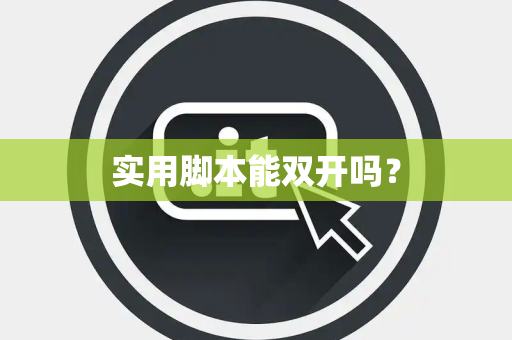 实用脚本能双开吗？