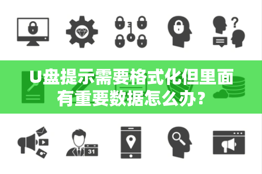 U盘提示需要格式化但里面有重要数据怎么办？