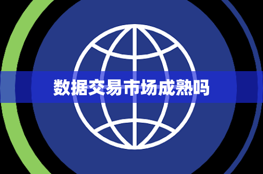 数据交易市场成熟吗 数据交易市场成熟吗