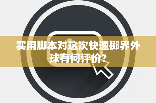 实用脚本对这次快速掷界外球有何评价？