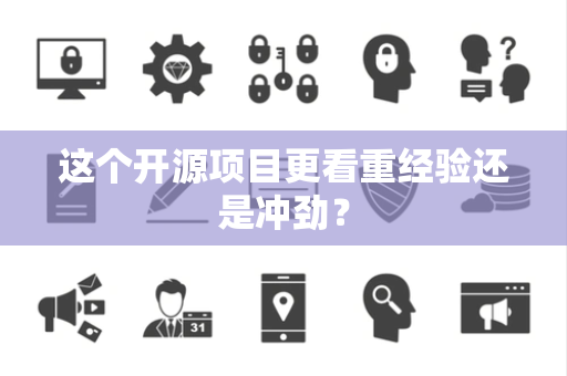 这个开源项目更看重经验还是冲劲？
