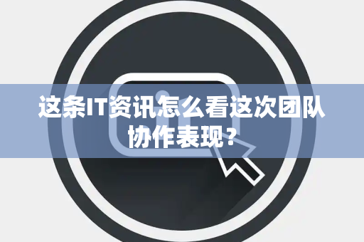 这条IT资讯怎么看这次团队协作表现？