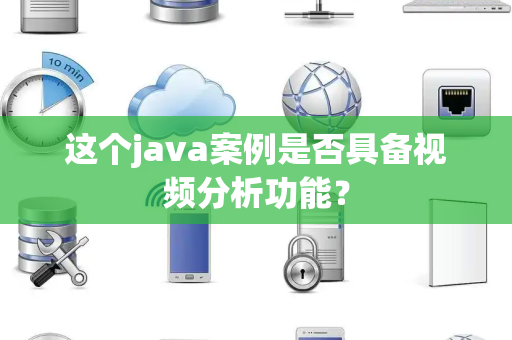 这个java案例是否具备视频分析功能？