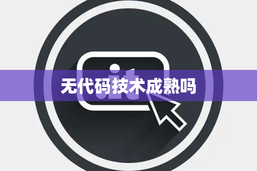 无代码技术成熟吗