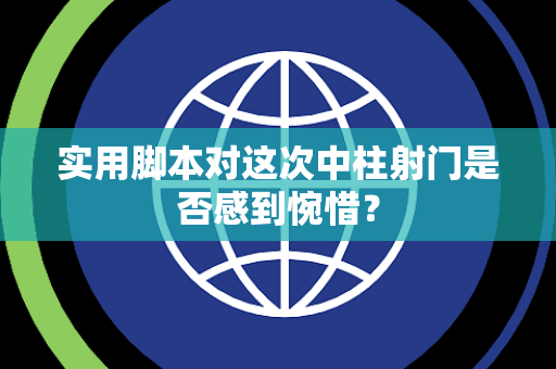 实用脚本对这次中柱射门是否感到惋惜？