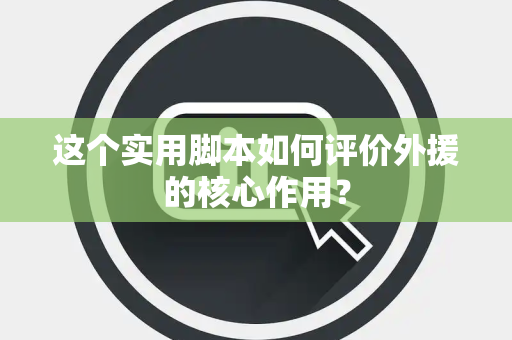 这个实用脚本如何评价外援的核心作用？