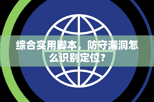 综合实用脚本，防守漏洞怎么识别定位？