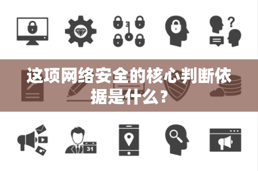这项网络安全的核心判断依据是什么？