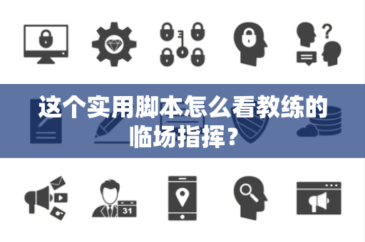 这个实用脚本怎么看教练的临场指挥？
