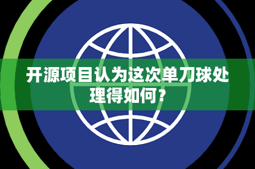 开源项目认为这次单刀球处理得如何？