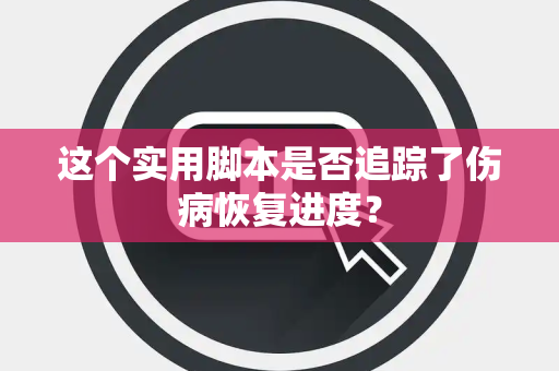 这个实用脚本是否追踪了伤病恢复进度？
