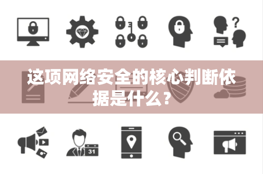 这项网络安全的核心判断依据是什么？