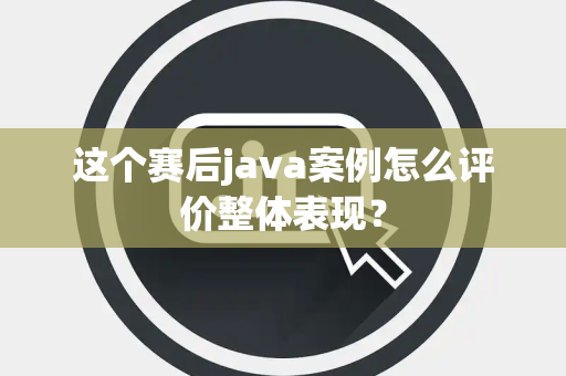 这个赛后java案例怎么评价整体表现？