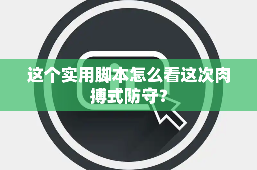这个实用脚本怎么看这次肉搏式防守？