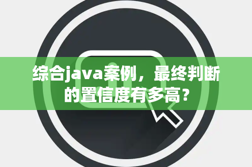 综合java案例，最终判断的置信度有多高？