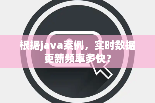 根据java案例，实时数据更新频率多快？