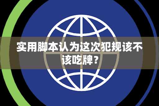 实用脚本认为这次犯规该不该吃牌？