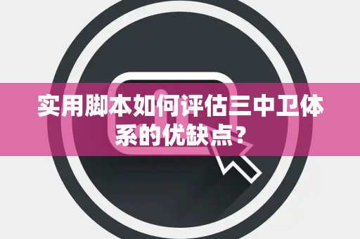 实用脚本如何评估三中卫体系的优缺点？