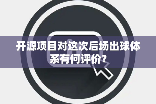 开源项目对这次后场出球体系有何评价？
