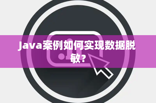 Java案例如何实现数据脱敏？