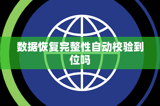 数据恢复完整性自动校验到位吗 数据恢复完整性自动校验到位吗