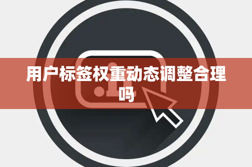 用户标签权重动态调整合理吗 用户标签权重动态调整合理吗
