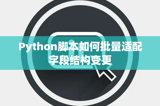 Python脚本如何批量适配字段结构变更 Python脚本如何批量适配字段结构变更
