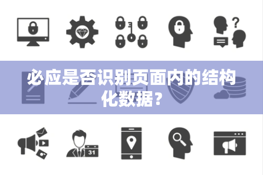 必应是否识别页面内的结构化数据？