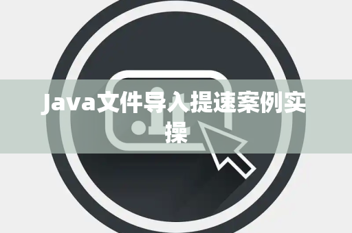 Java文件导入提速案例实操 Java文件导入提速案例实操